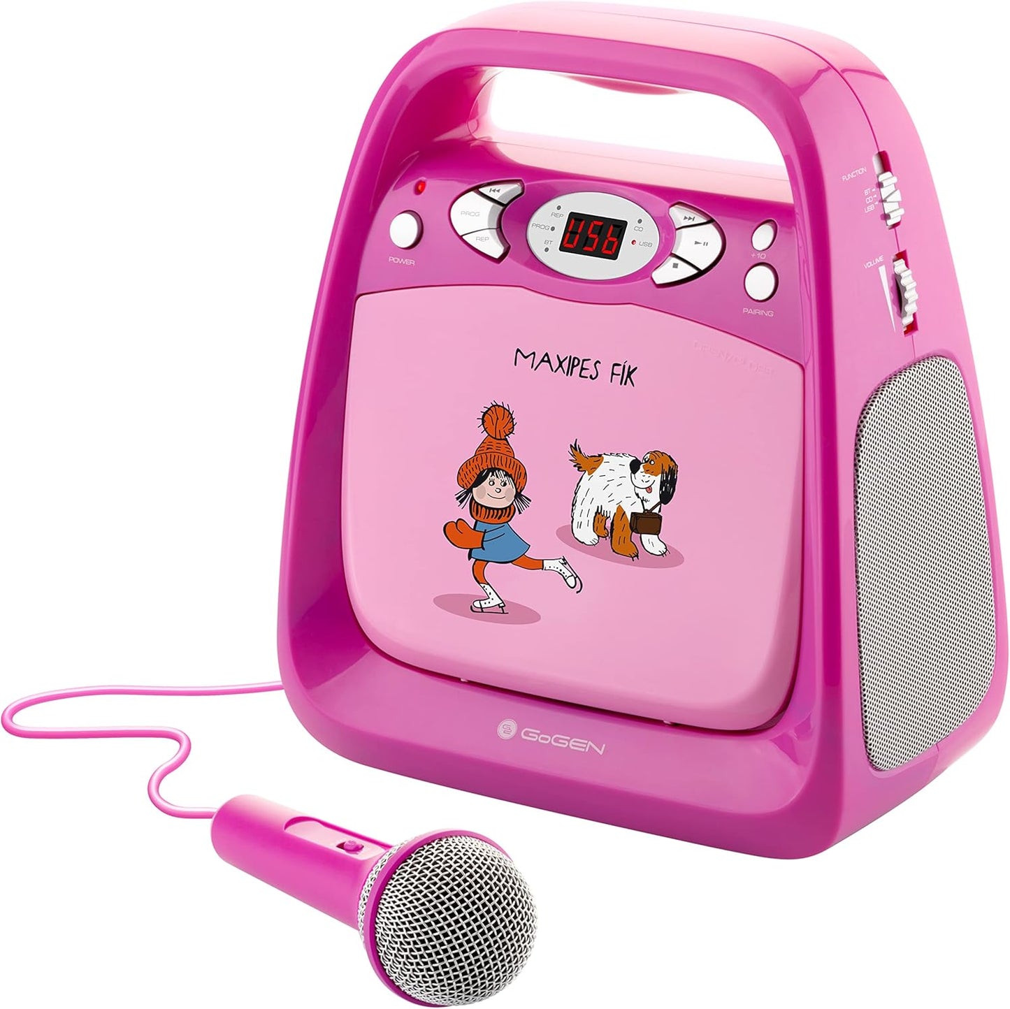 Karaoke-CD-Player mit Mikrofon und Bluetooth