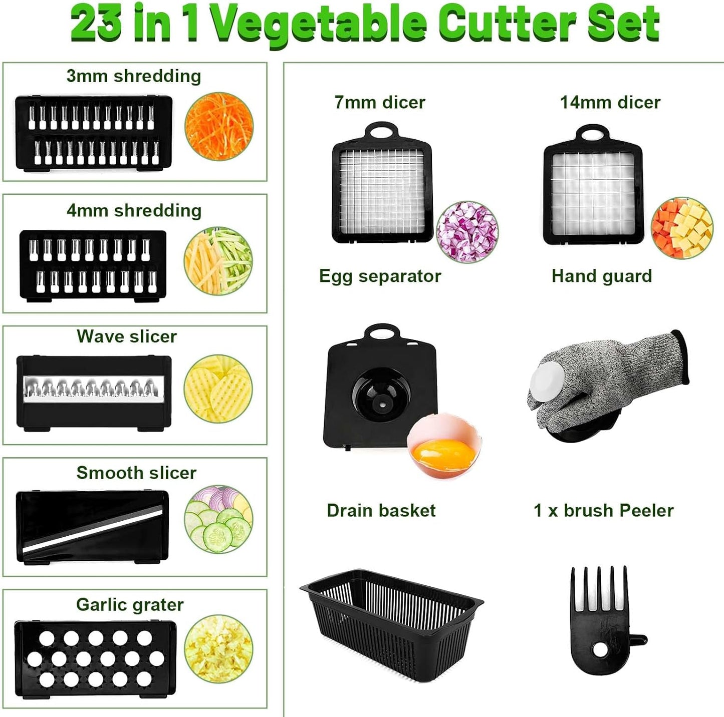 23 in 1 Gemüseschneider-Set