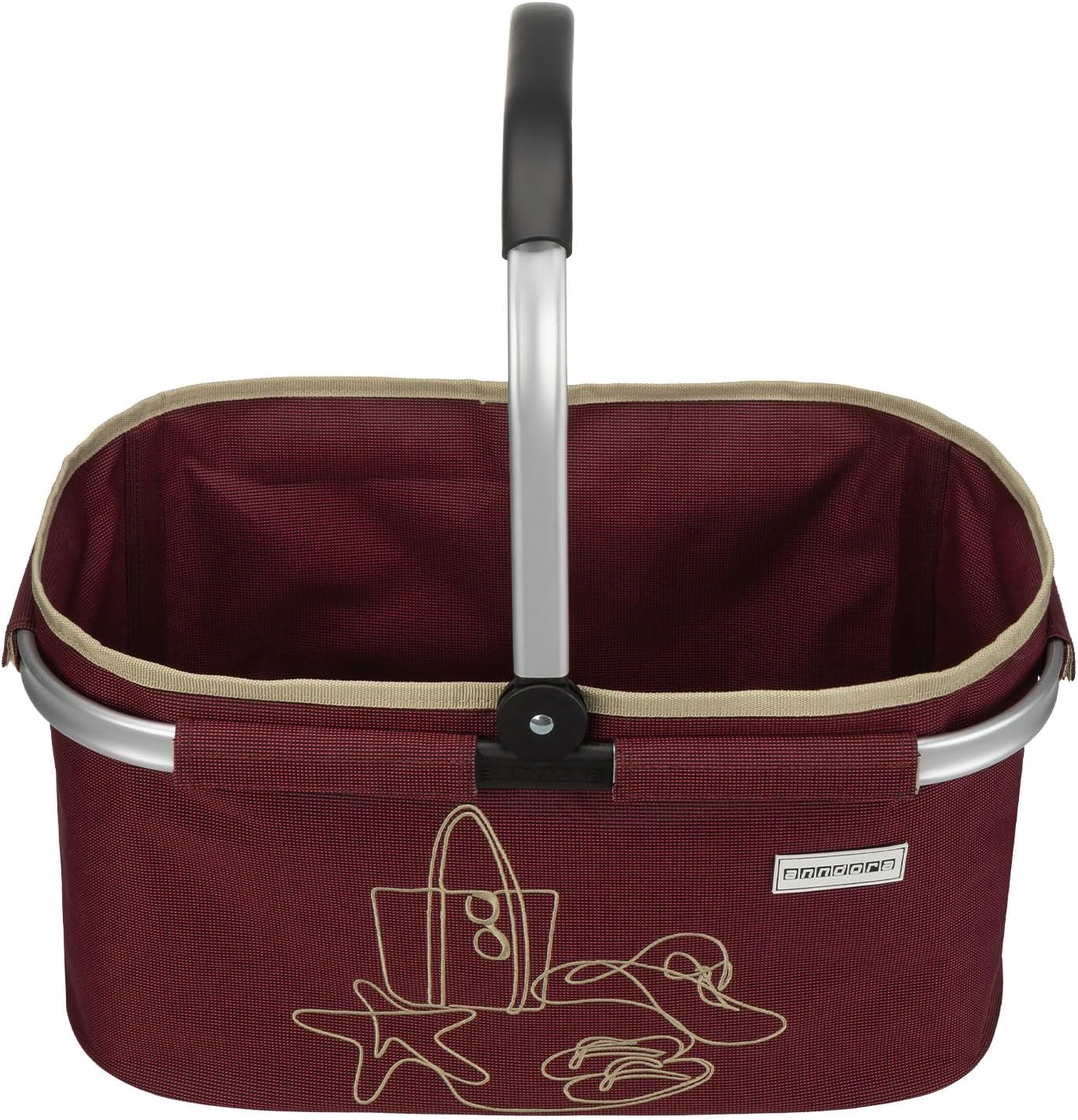 Einkaufskorb RUBY RED, Rubinrot