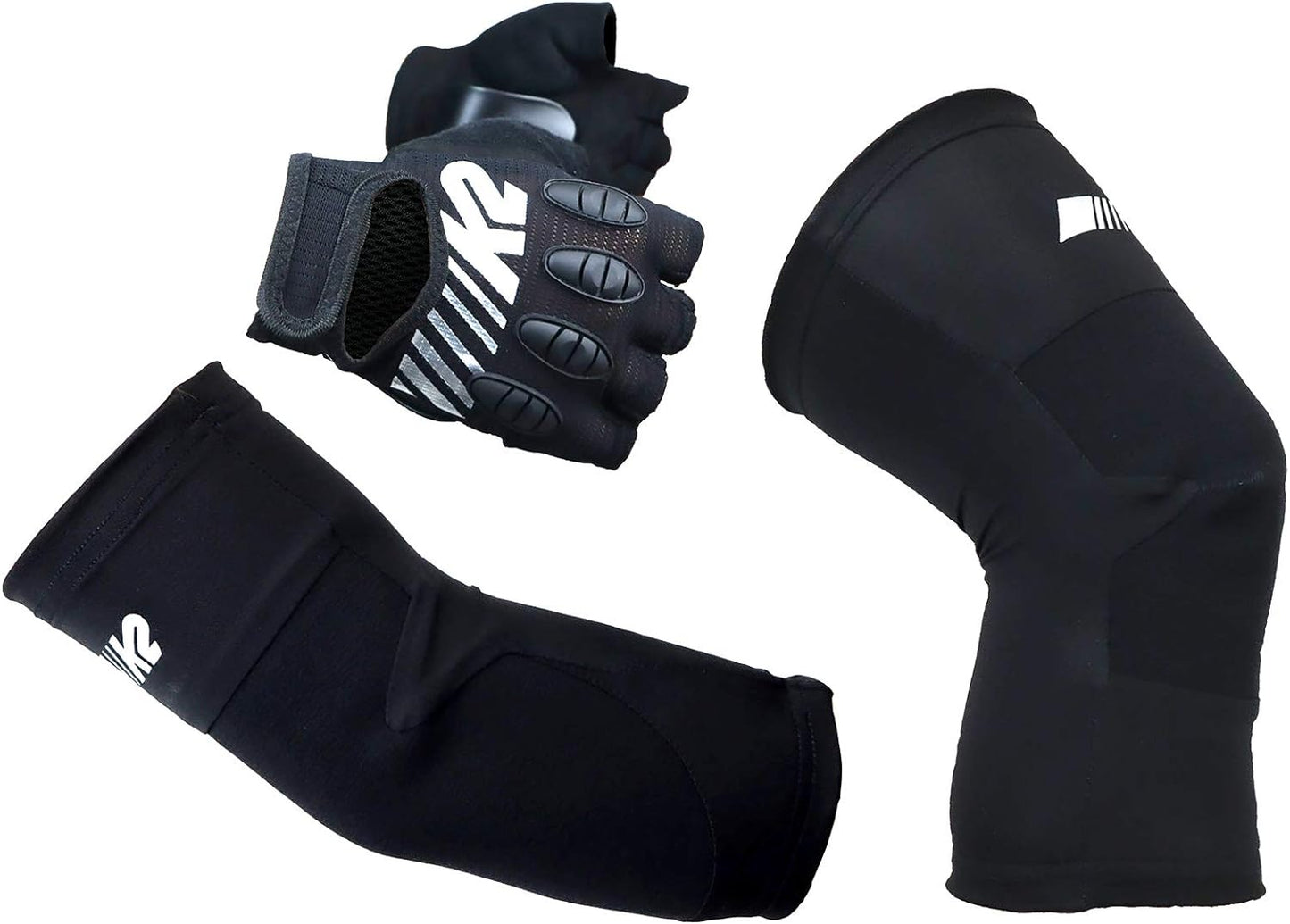 6-teilige Skate Protektoren Set - Redline Race Guard, S (Knee: A:32-38cm B:25-33cm / Elbow: A:24-29cm B:22-27cm / Gloves: A:18-19cm B:15-17 cm) Schwarz