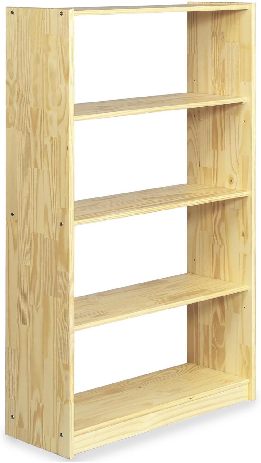 Standregal mit 5 Böden aus Massivholz, 5 Natur