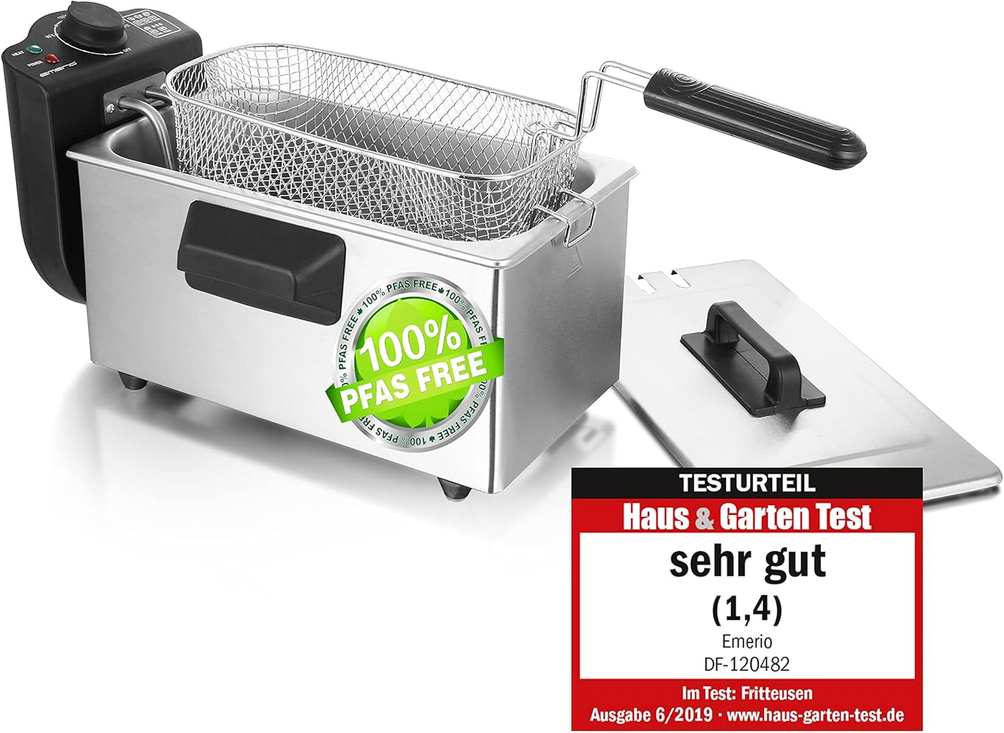 Öl-Fritteuse mit Kaltzonen-Technologie, Edelstahl