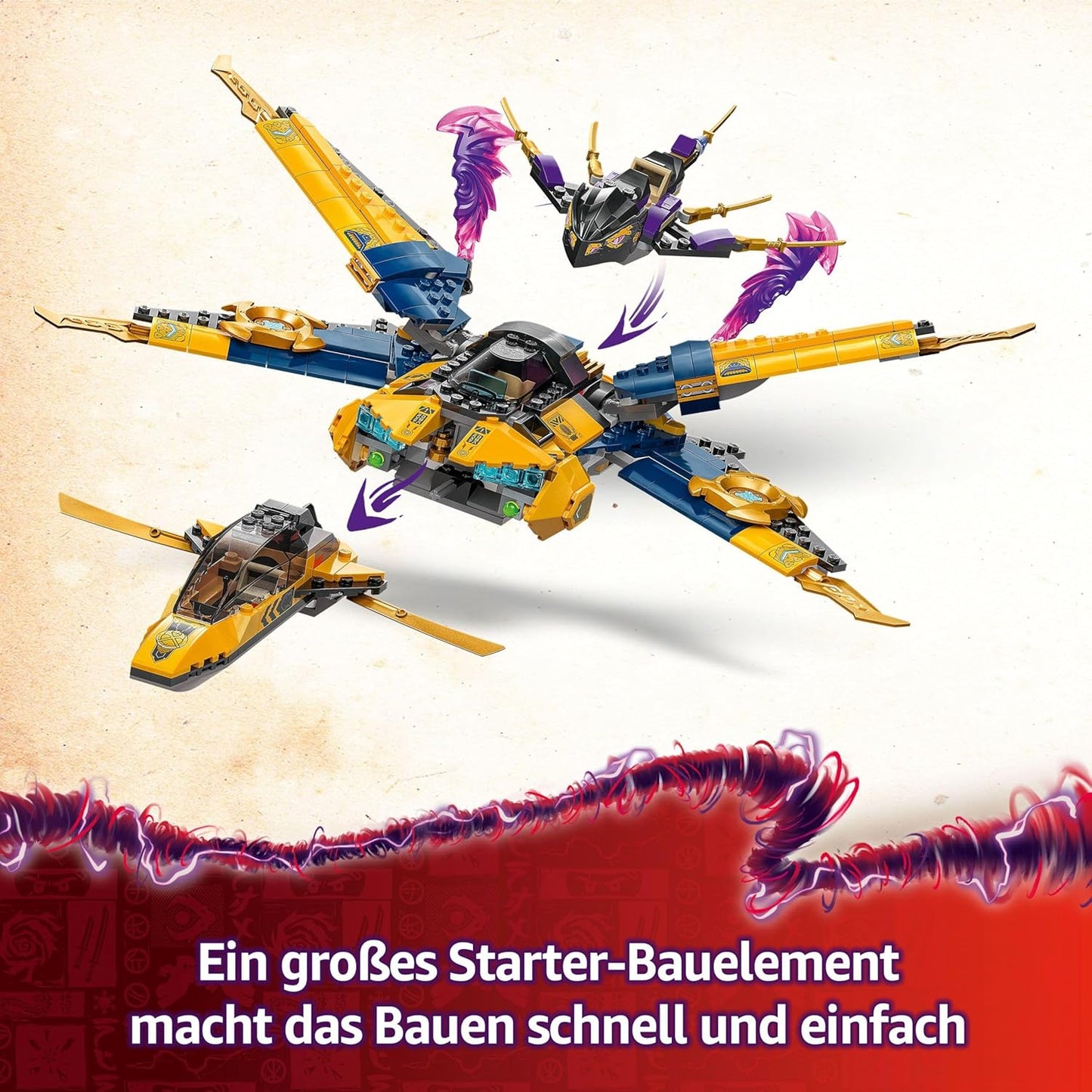 NINJAGO - Ras und Arins Super-Sturmflieger (71833)