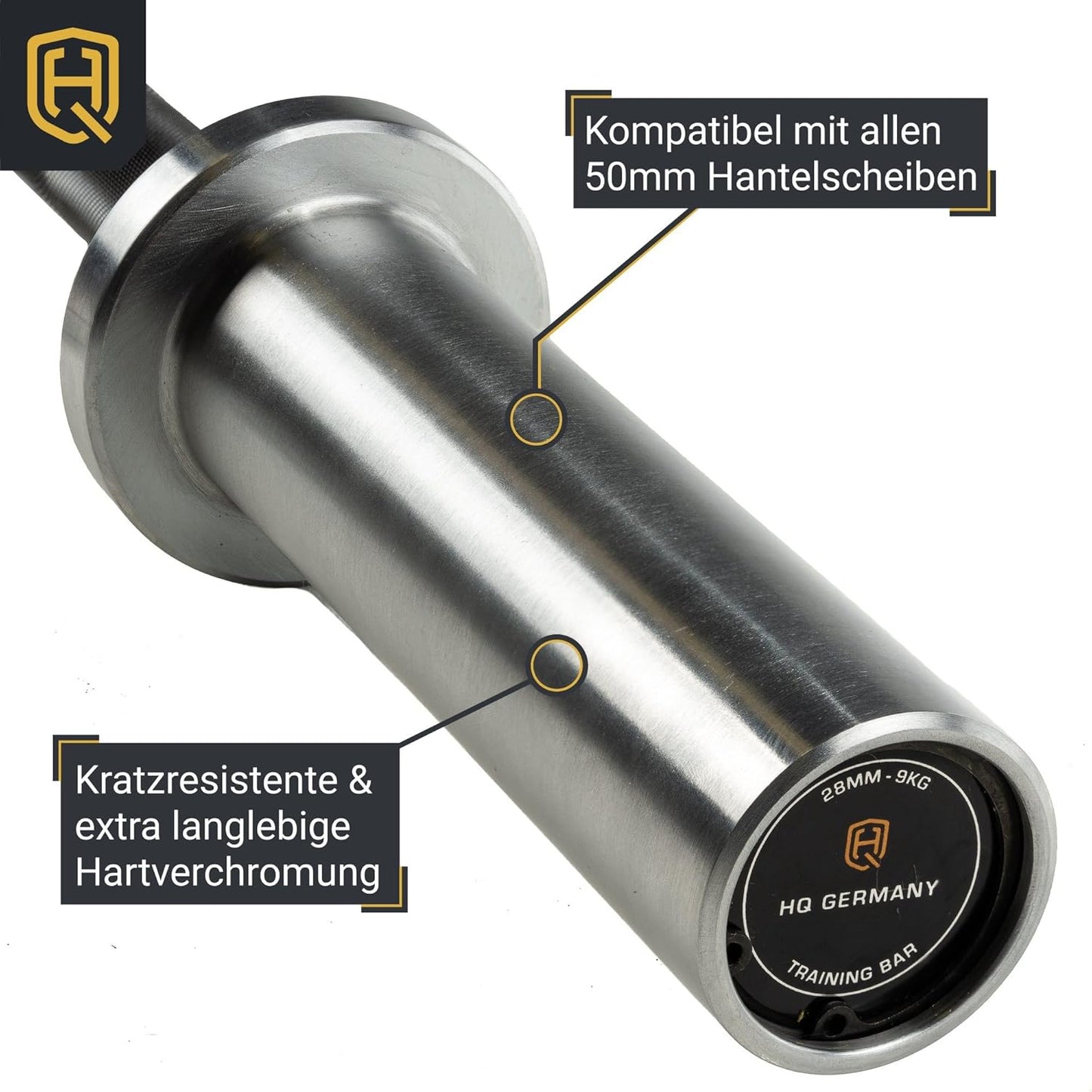 SZ Stange mit langen Sleeves, Training - ohne Verschluss