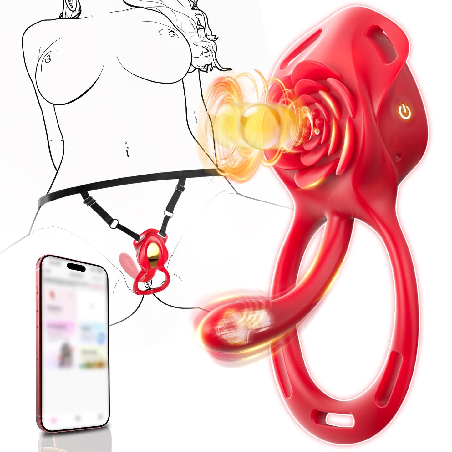 Sexspielzeug-Set mit App-Steuerung