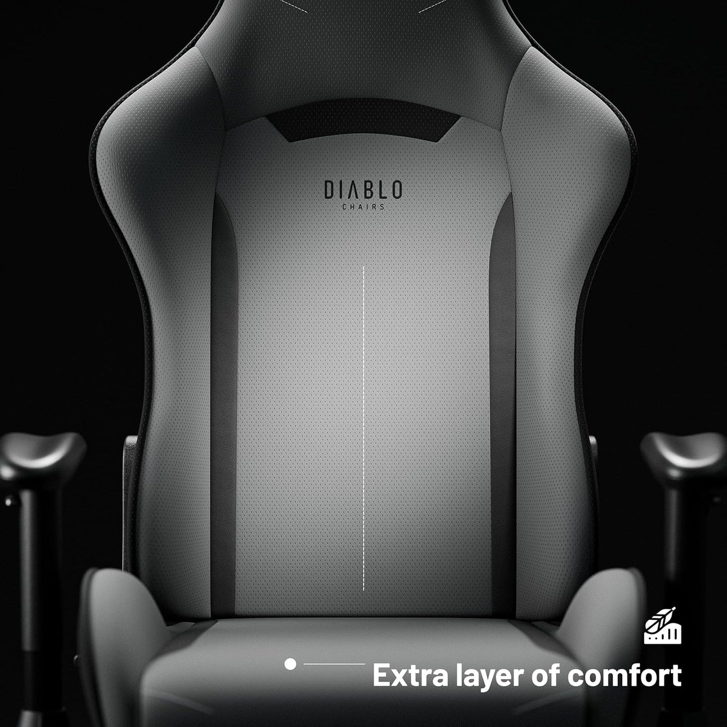 Ergonomischer Gaming-Stuhl X-Starter mit Kippmechanismus, Grau 132 cm x 68 cm x 49.5 cm