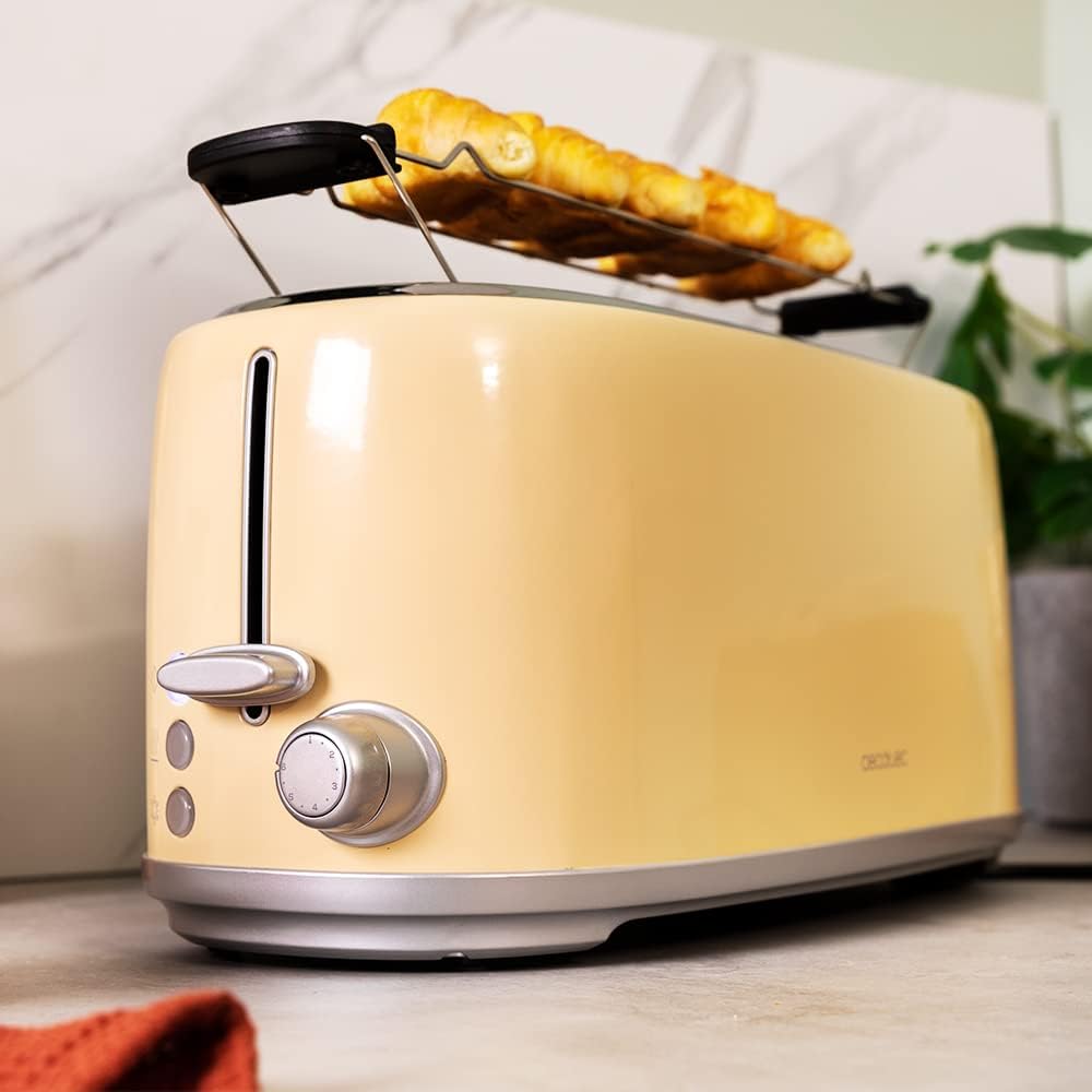 1600 Retro Toaster für 4 Scheiben, Retro - 4 Scheiben Beige