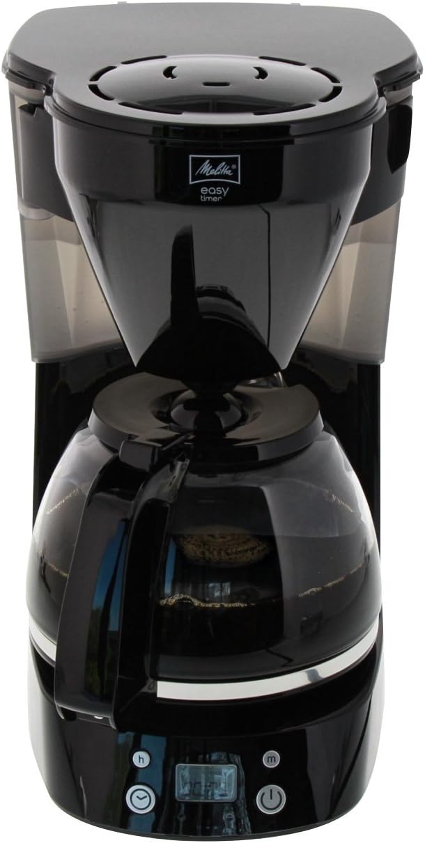 Easy Timer Filterkaffeemaschine mit Glaskanne, Timer-schwarz