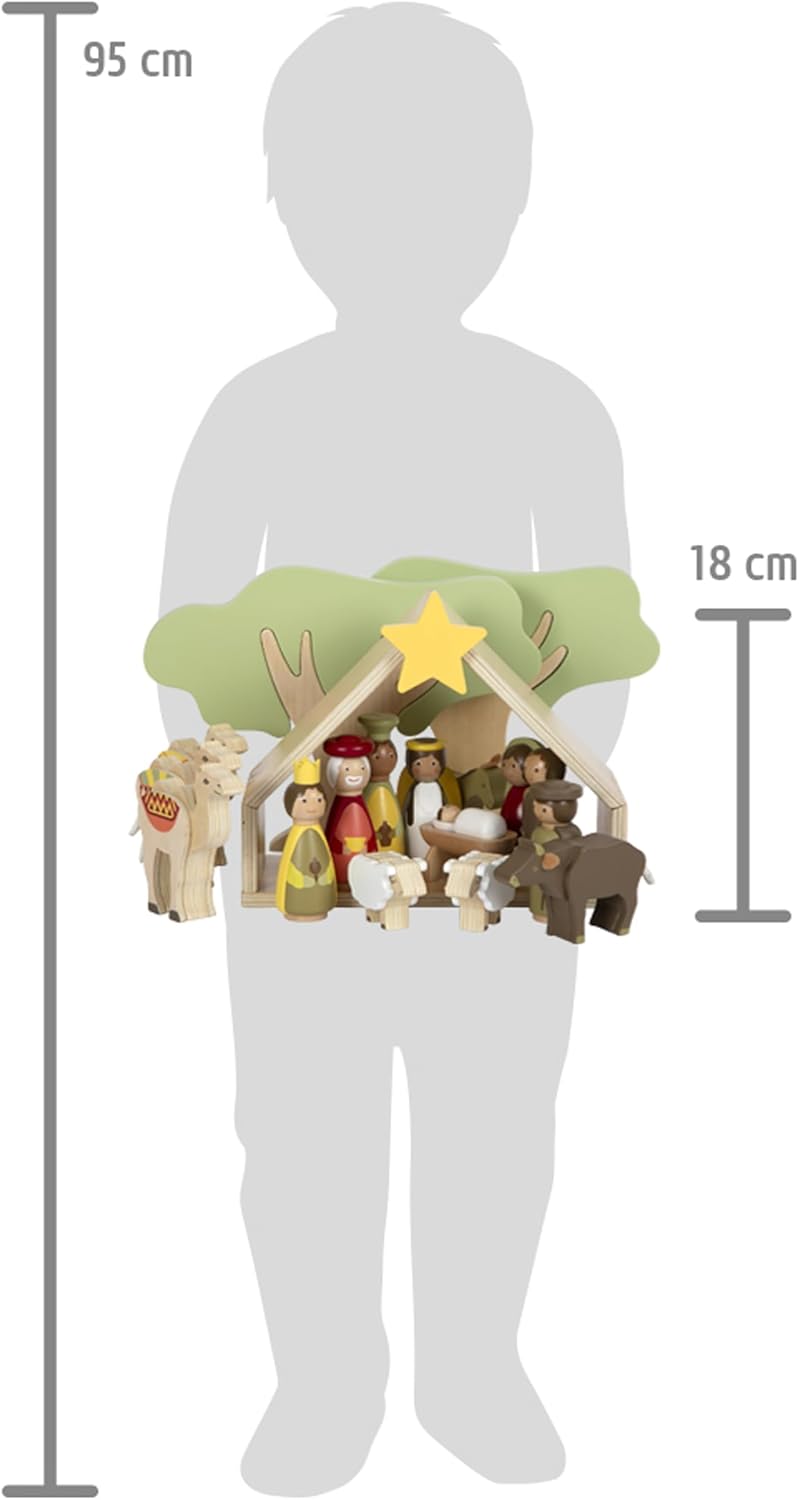 18-teiliges Spielset Weihnachtskrippe, Weihnachtskrippe