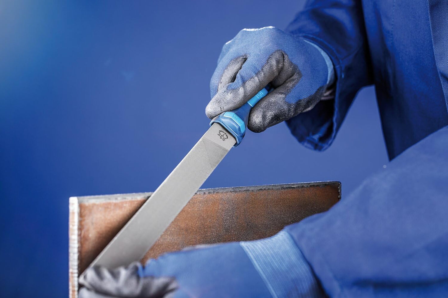 Werkstattfeilen-Set in Rolltasche (5-teilig), Werkstattfeilen-Set in PVC-Rolltasche Kreuzhieb H1 Länge 300mm