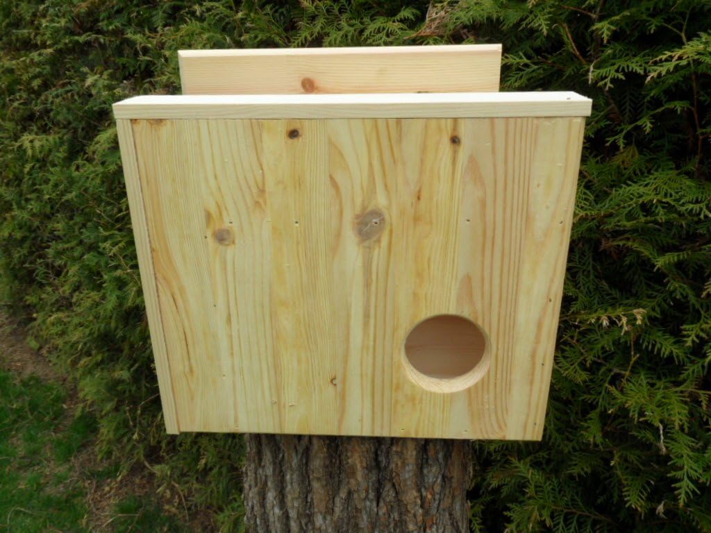 Eichhörnchen Kobel/Futterhaus aus hochwertigem Vollholz