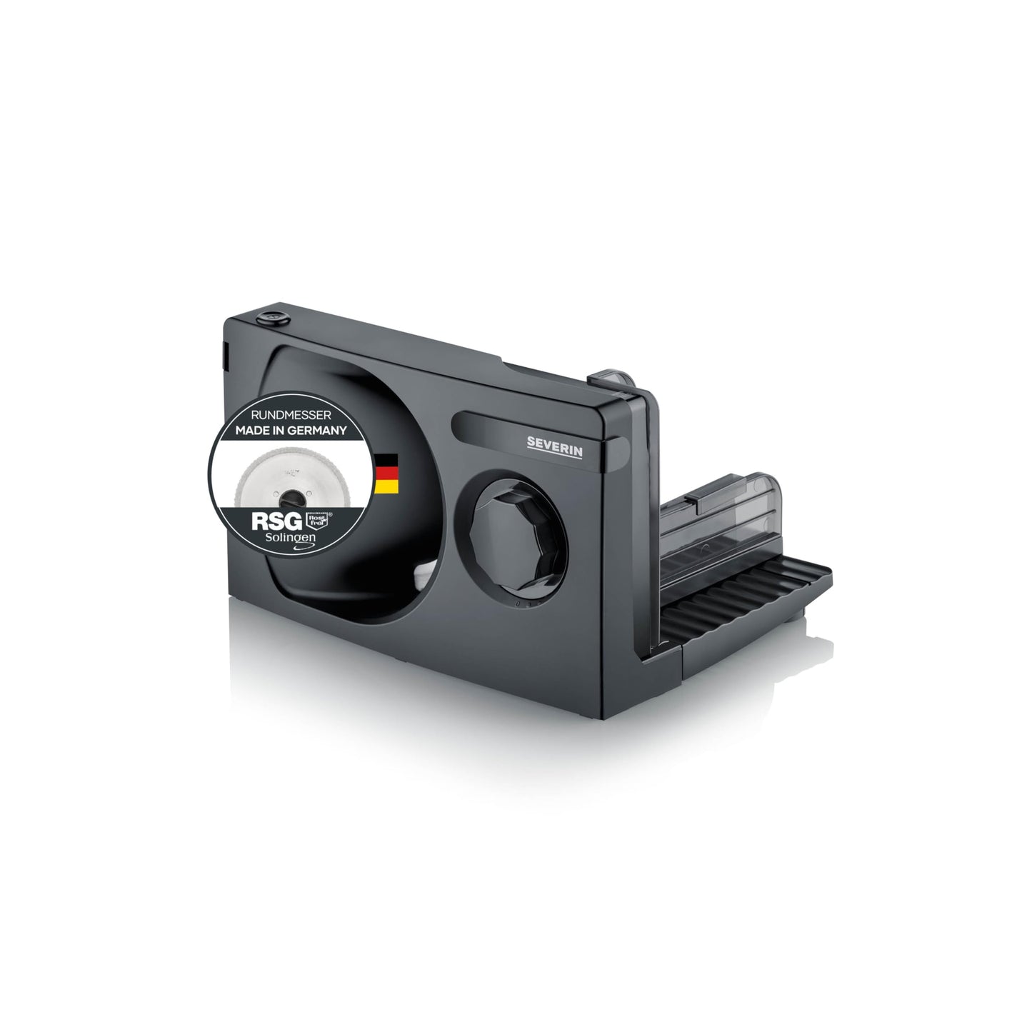 Klappbarer Allesschneider, Schwarz bis 15 mm, klappbar