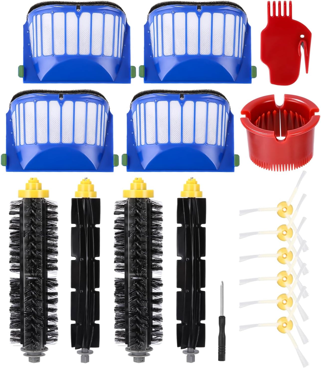 17-teiliges Ersatzteil-Set für Roomba 600/500 Serie, For Irobot Roomba 600 Serie 500 Serie