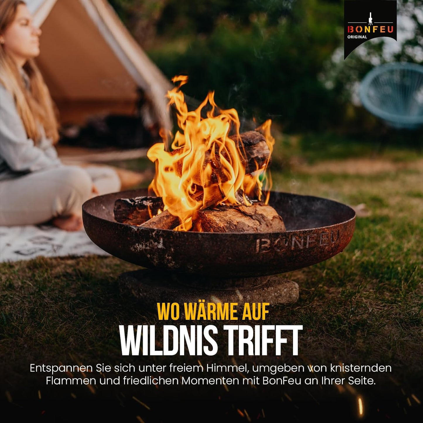 BonBowl Feuerschale mit Grillrost, Ø 60 cm