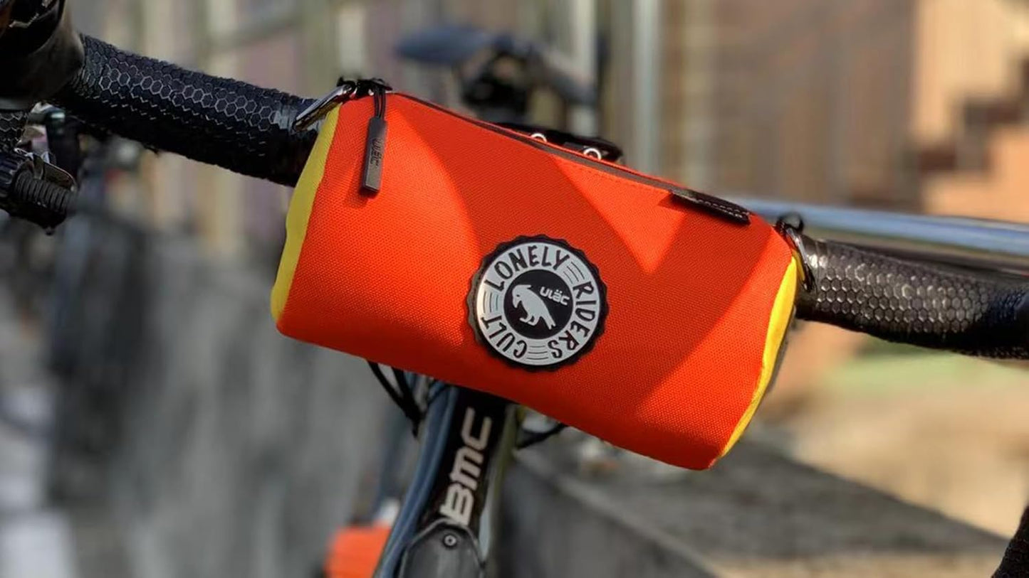 Flaschenhaltertasche mit universeller Befestigung, 1.1L Orange Gelb