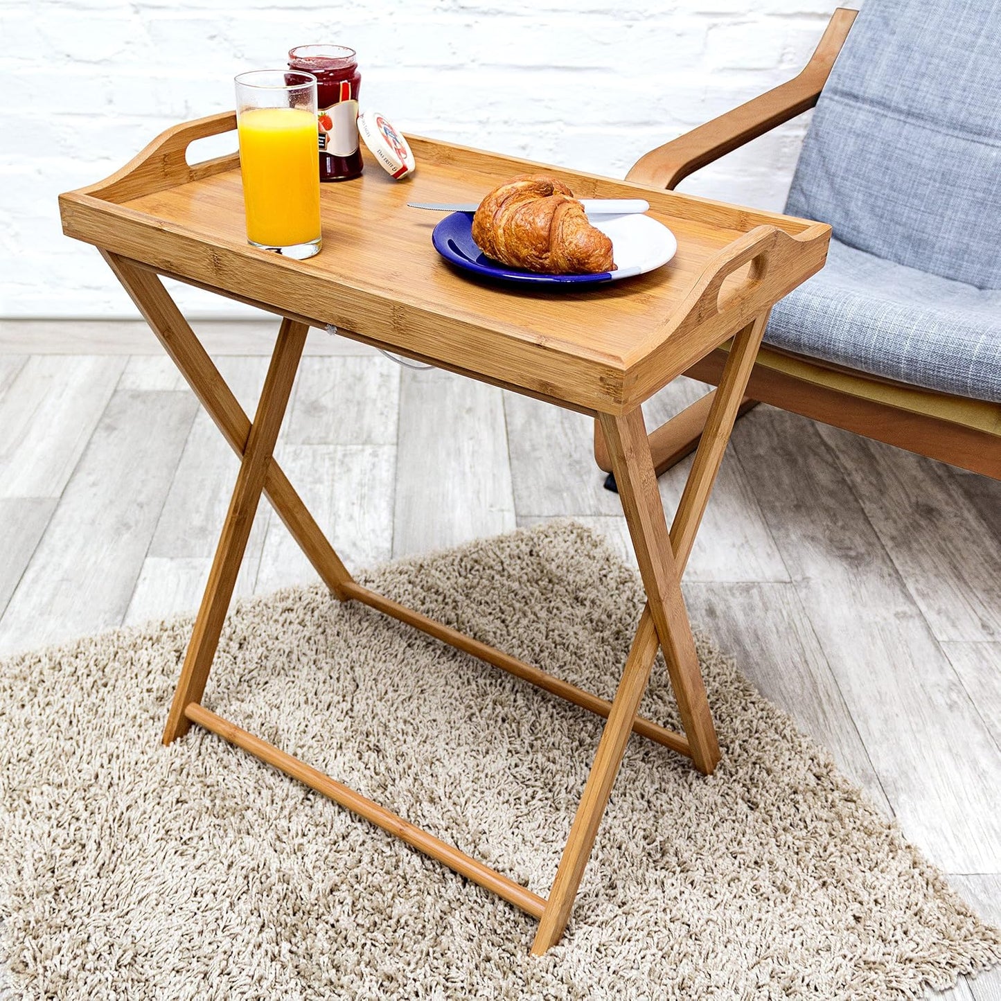 Tabletttisch Bambus, Single
