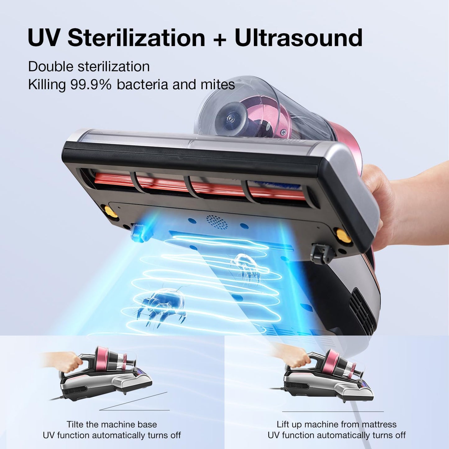 Milbensauger BX5 Pro mit UV-Licht und Ultraschall, 2-Modi