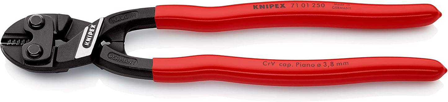 CoBolt XL, gerade Schneiden Griffe mit Kunststoff Überzogen, Rot 250 mm
