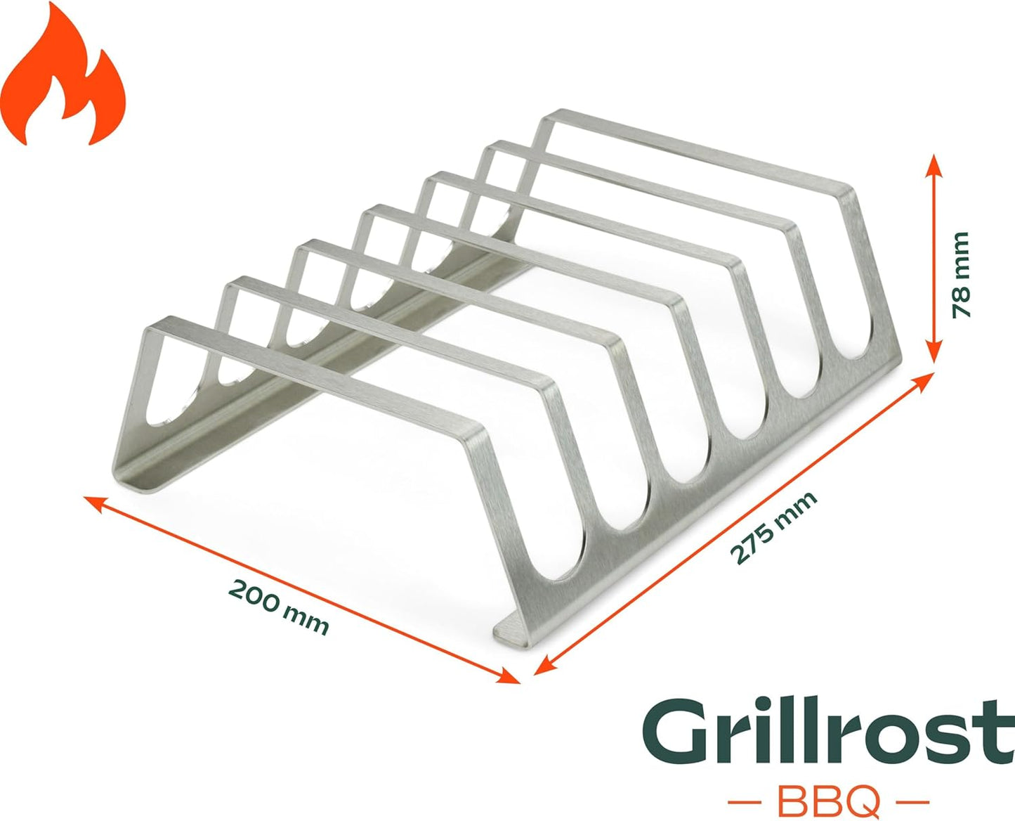 Rippchenhalter für Grill & Backofen, Rippchen-Halter