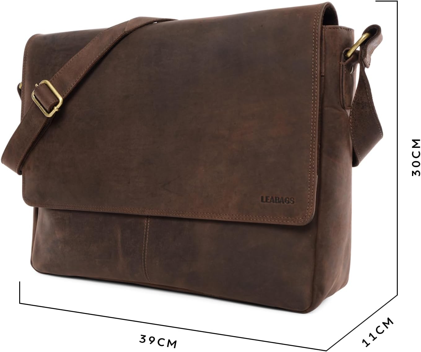 Messenger Laptoptasche, Einheitsgrösse Nature Dunkelbraun