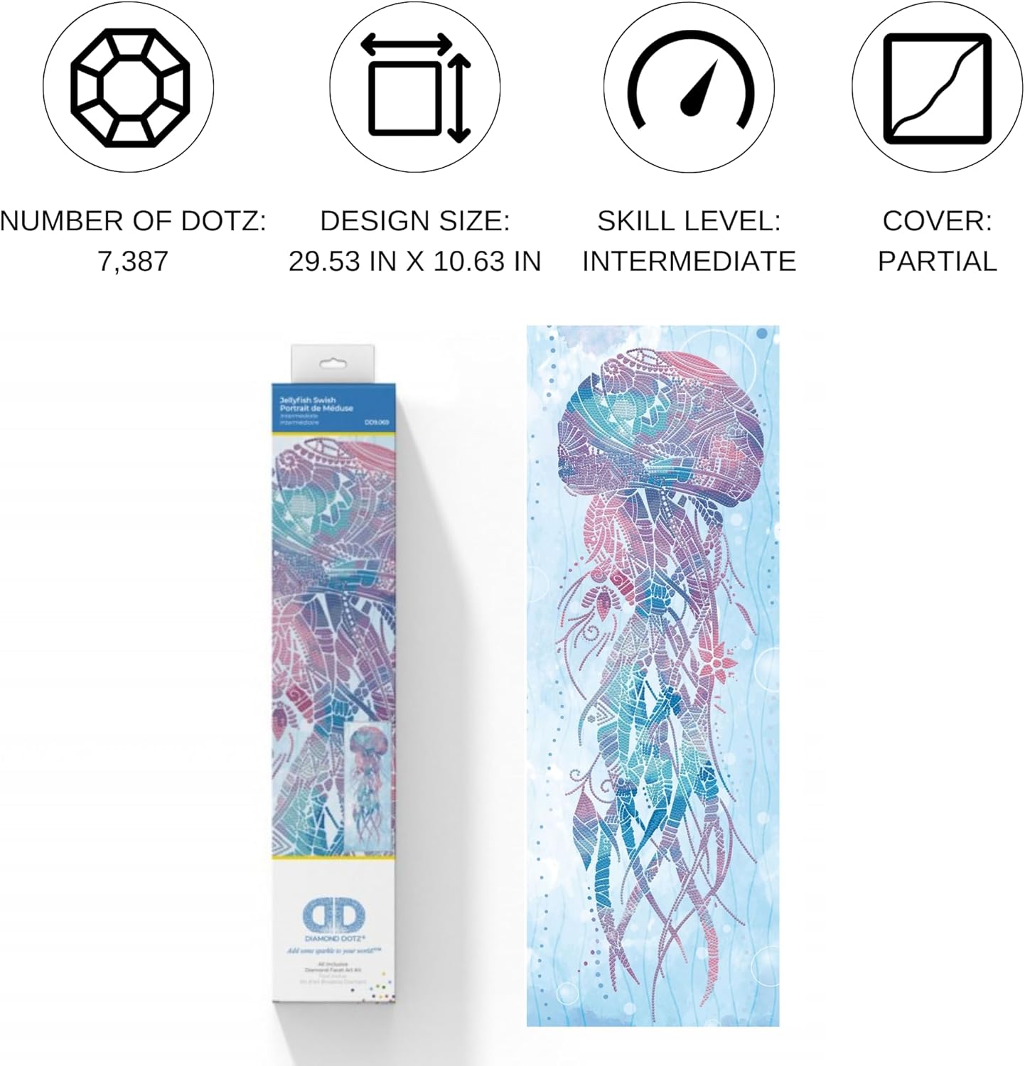5D Diamond Painting-Set Qualle