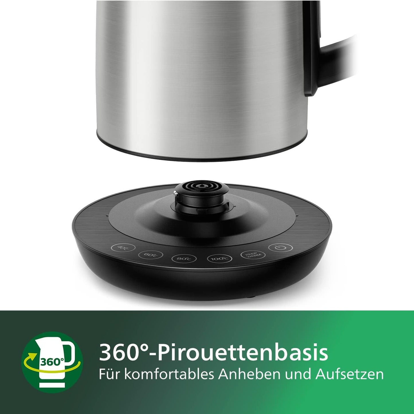 Wasserkocher Avance Collection mit Temperaturregelung