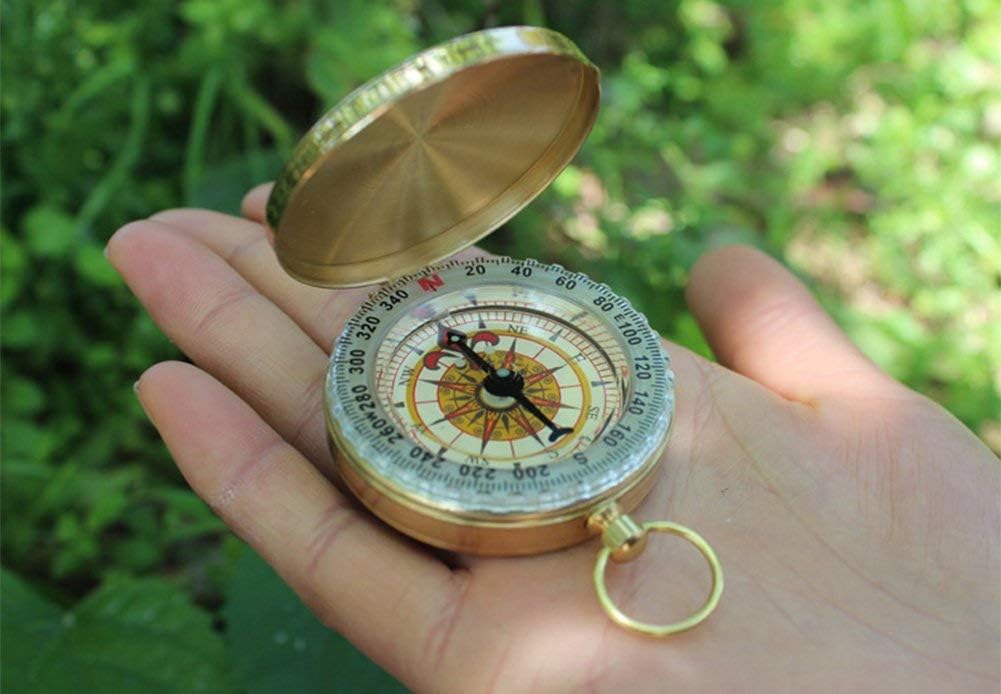 Retro Piraten-Fernglas mit Kompass