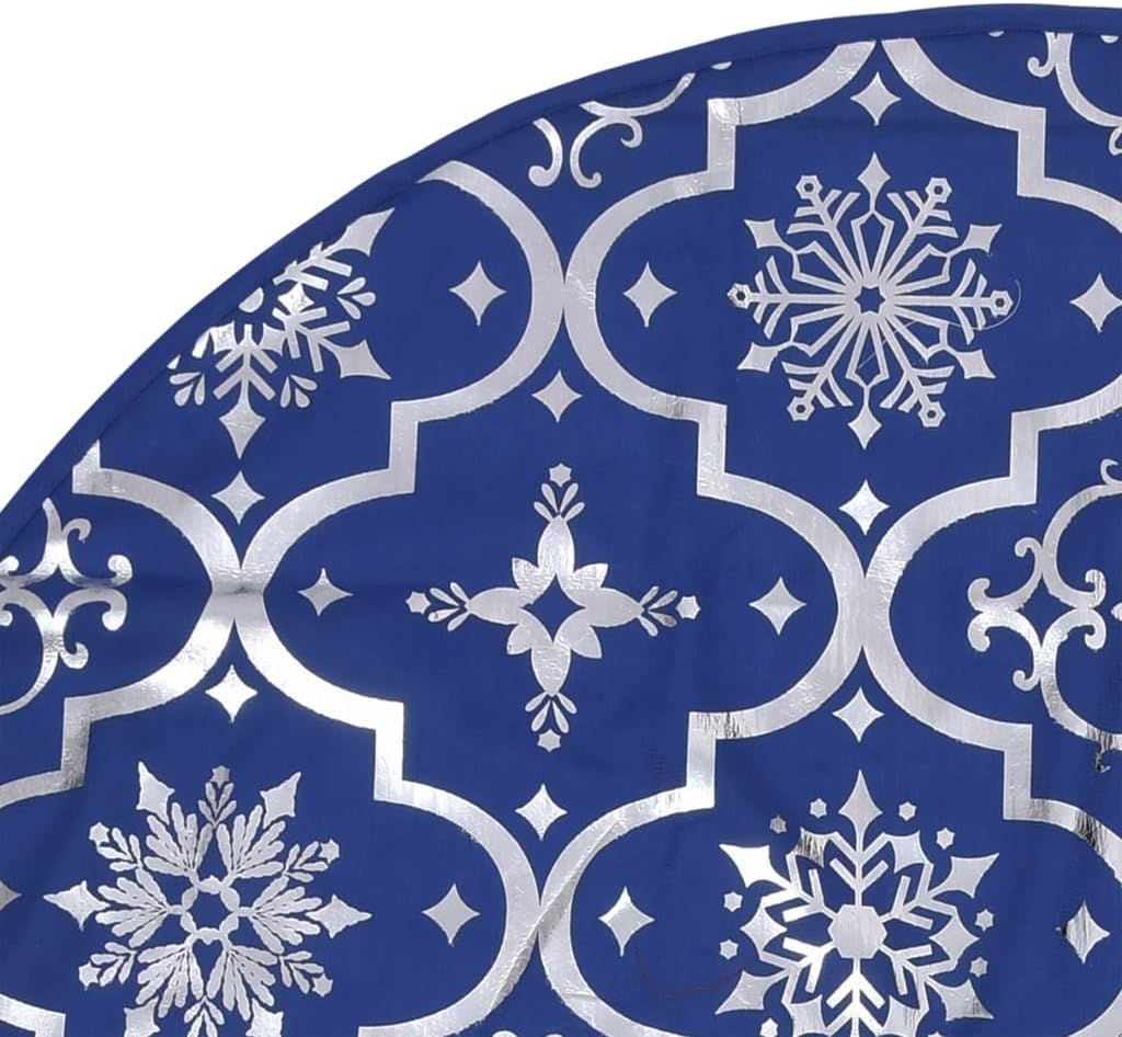 Weihnachtsbaumdecke mit Socke, 122 cm Blau