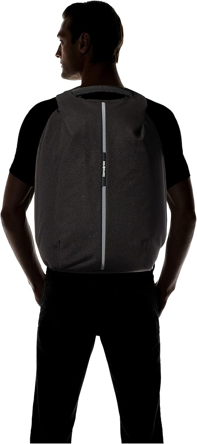 Securipak Laptoprucksack, Schwarz (Schwarzer Stahl) Backpack 15.6"