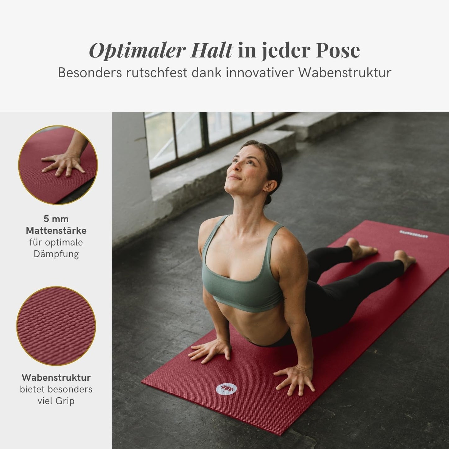 Yogamatte Mudra, Standard / Aubergine