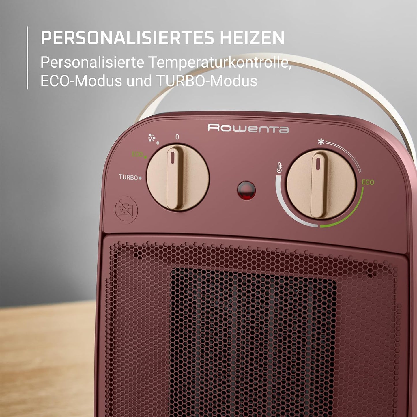 My Nomad Keramik-Heizlüfter für 25 m², Transportgriff ; Rot