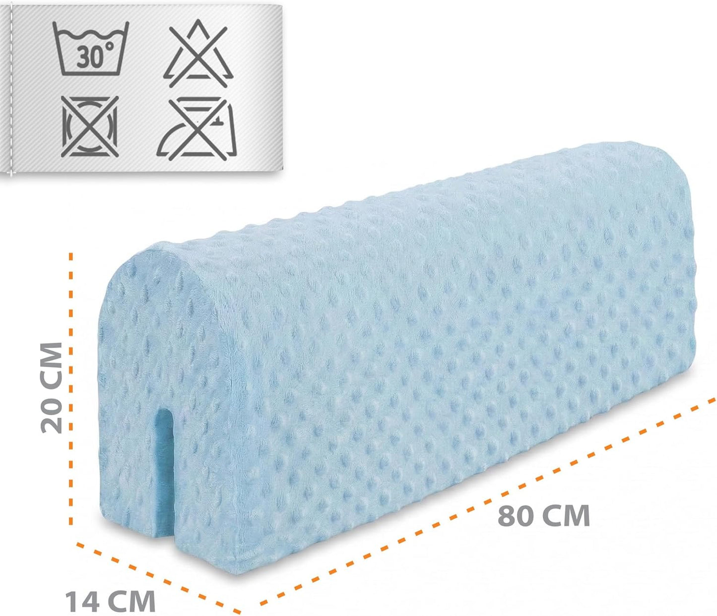 Bettkantenschutz für Kinderbetten, Blau 80 cm