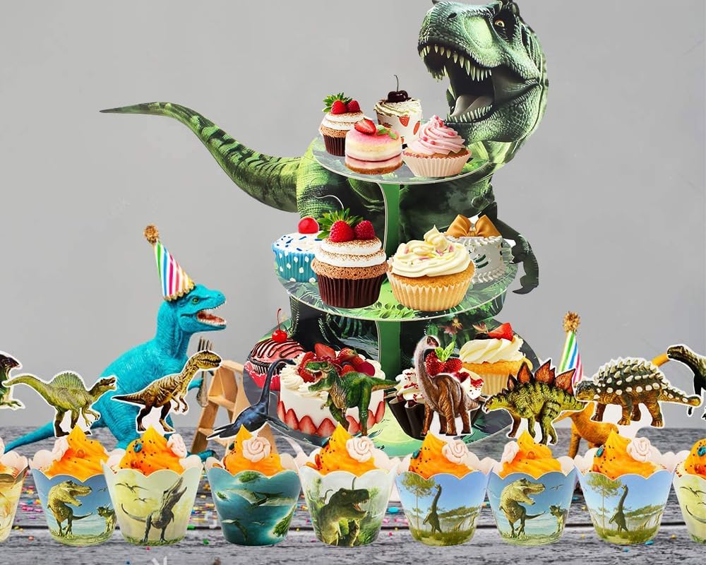 Dinosaurier Kuchenständer, Grün