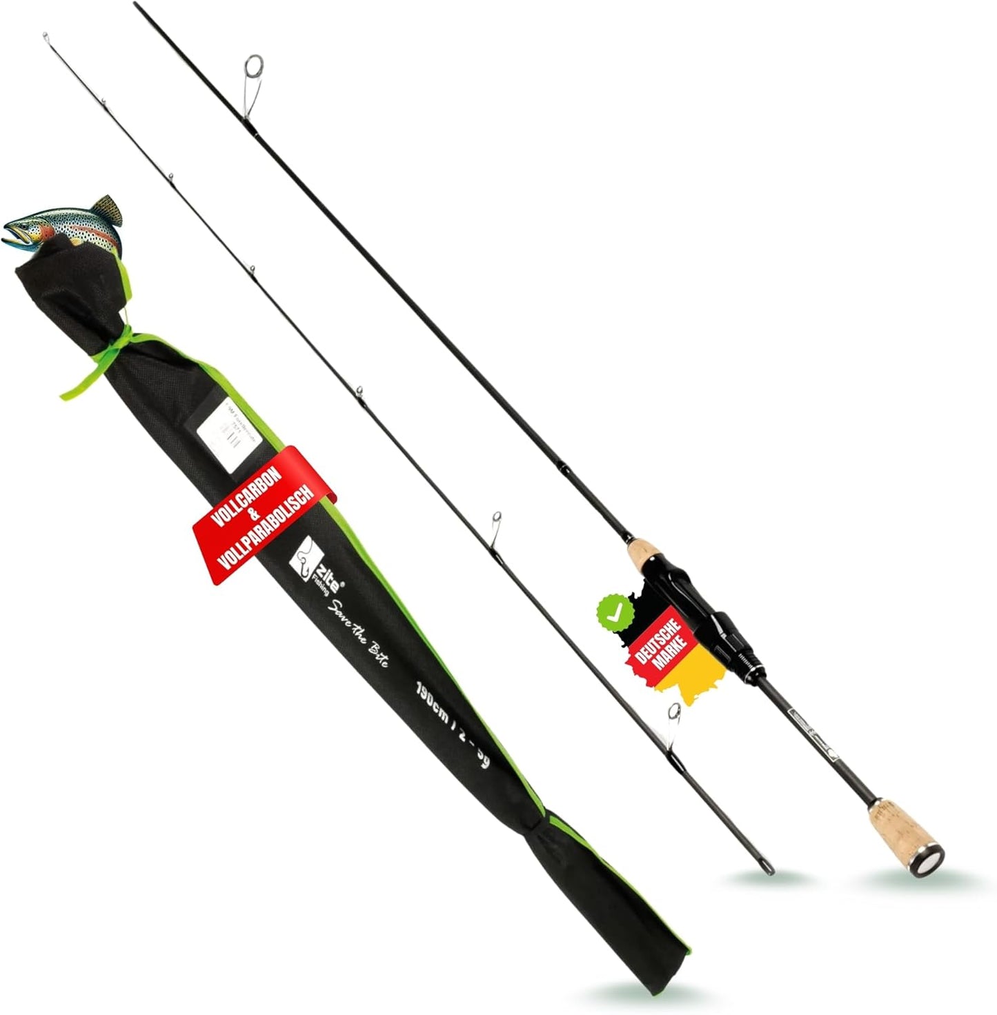 UL Forellenrute 2-5g Spinnrute, Rute