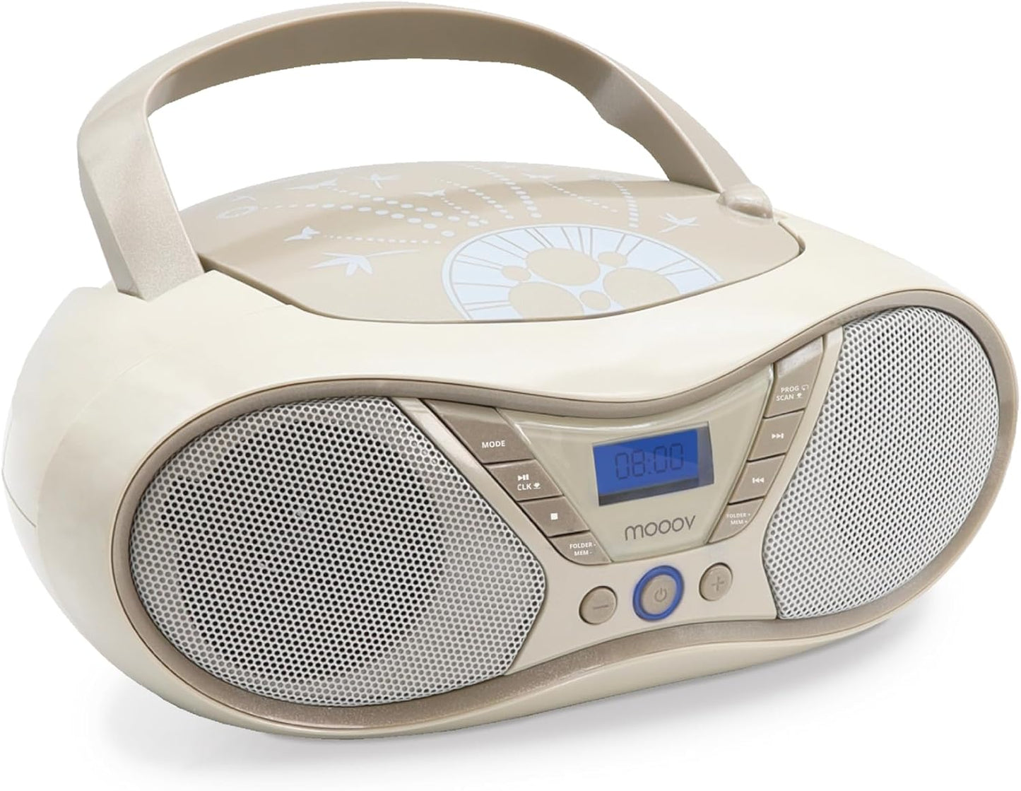 Tragbarer CD-Player, Beige