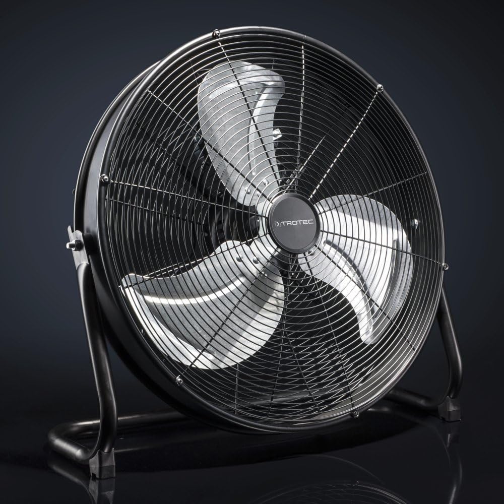 Bodenventilator TVM 20 D mit 360° Neigung, 120 W Schwarz