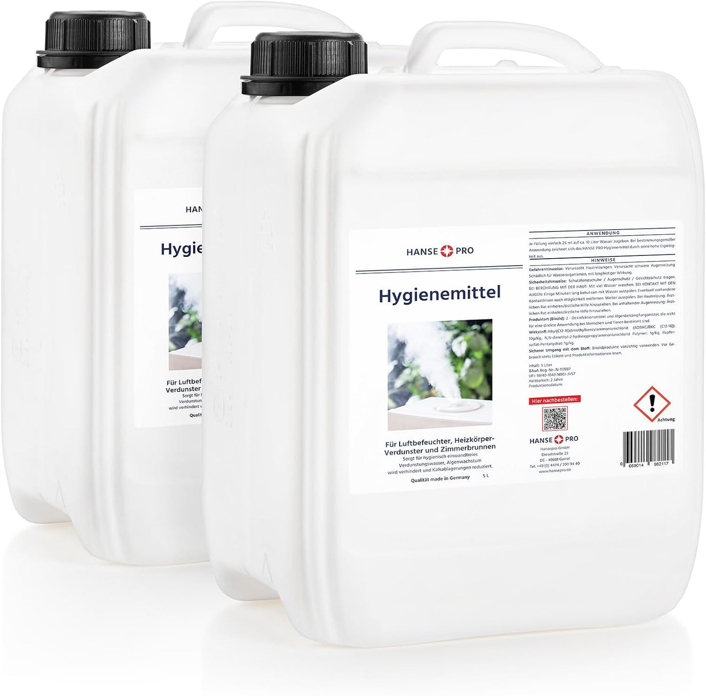 Hygienemittel für Luftreiniger & Verdunster, 5 l (2er Pack)
