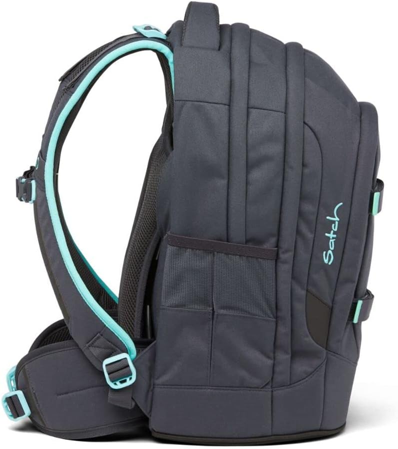 Schulrucksack Set mit Schlamperbox (2-teilig), Mint Phantom