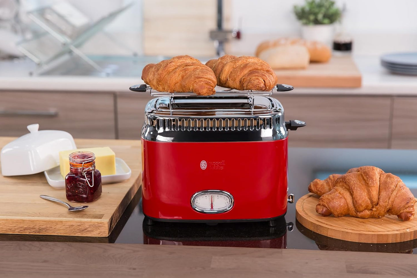 Retro Toaster, Rot 1,7l