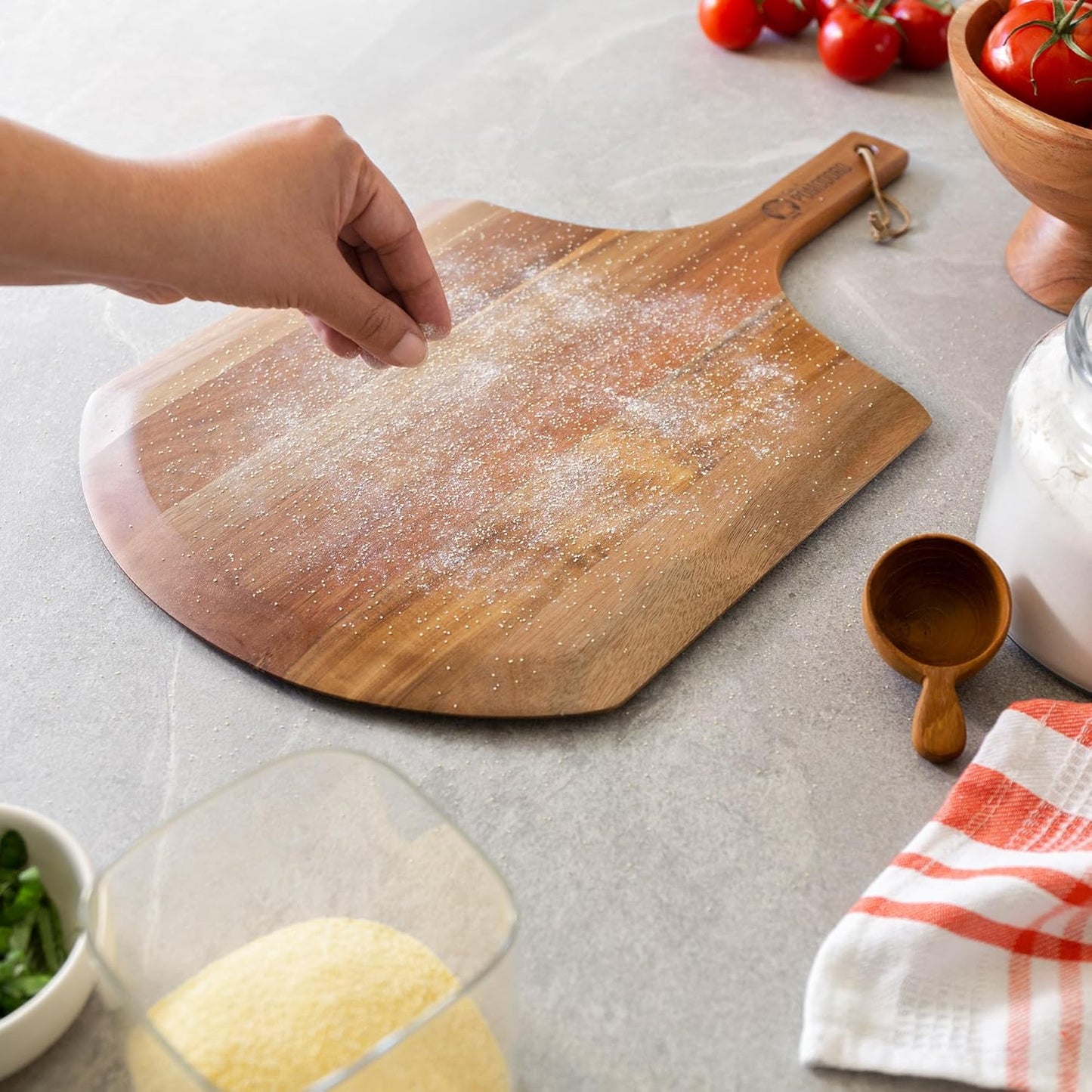Pizzaschieber mit langem Griff, 30,5 cm