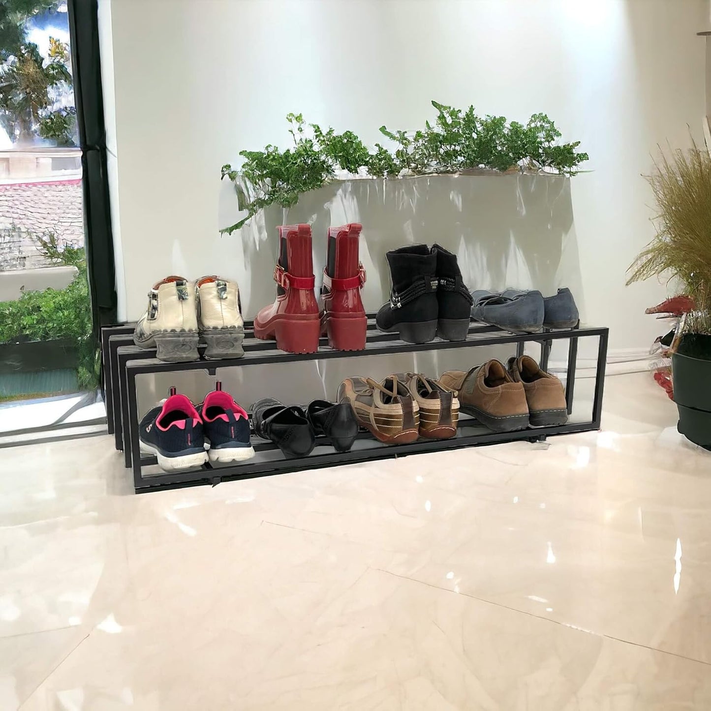 Schuhregal mit 2 Ebenen