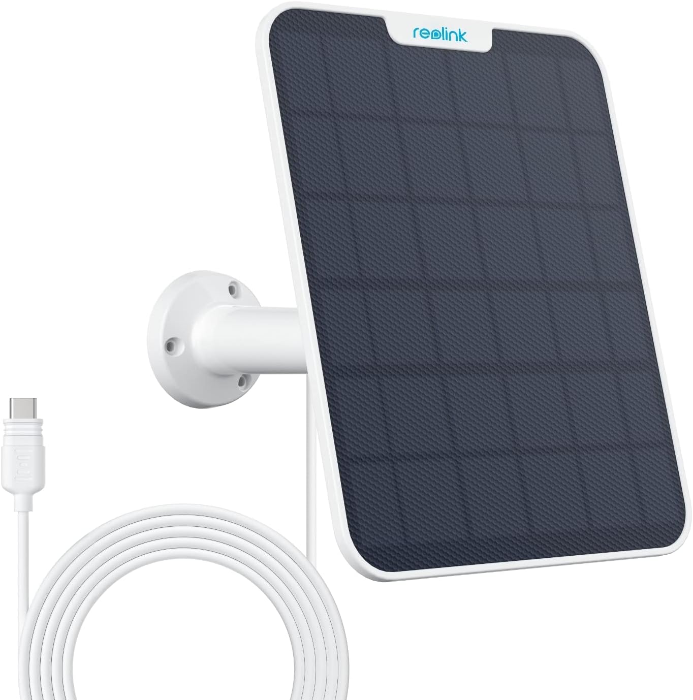 Solarpanel für Akku-Überwachungskameras, Weiss