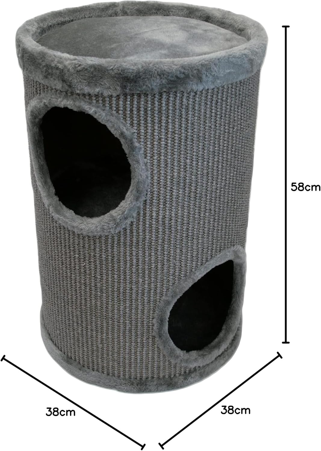 Kratztonne Buddy mit Liegebett und Höhlen