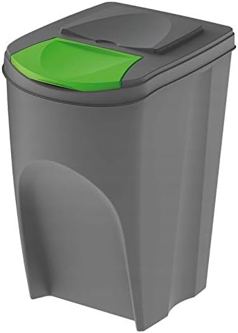 Müllbox SortiBox, Grau 3x35L