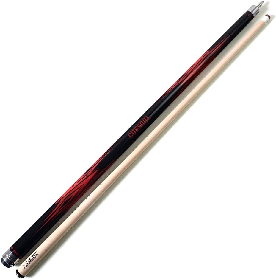 2-teiliger Billiard Queue, Schwarz 11.5mm
