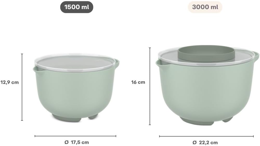 Rührschüssel mit Deckel, Nordic Sage Rührschüssel mit Deckel 1500 ml