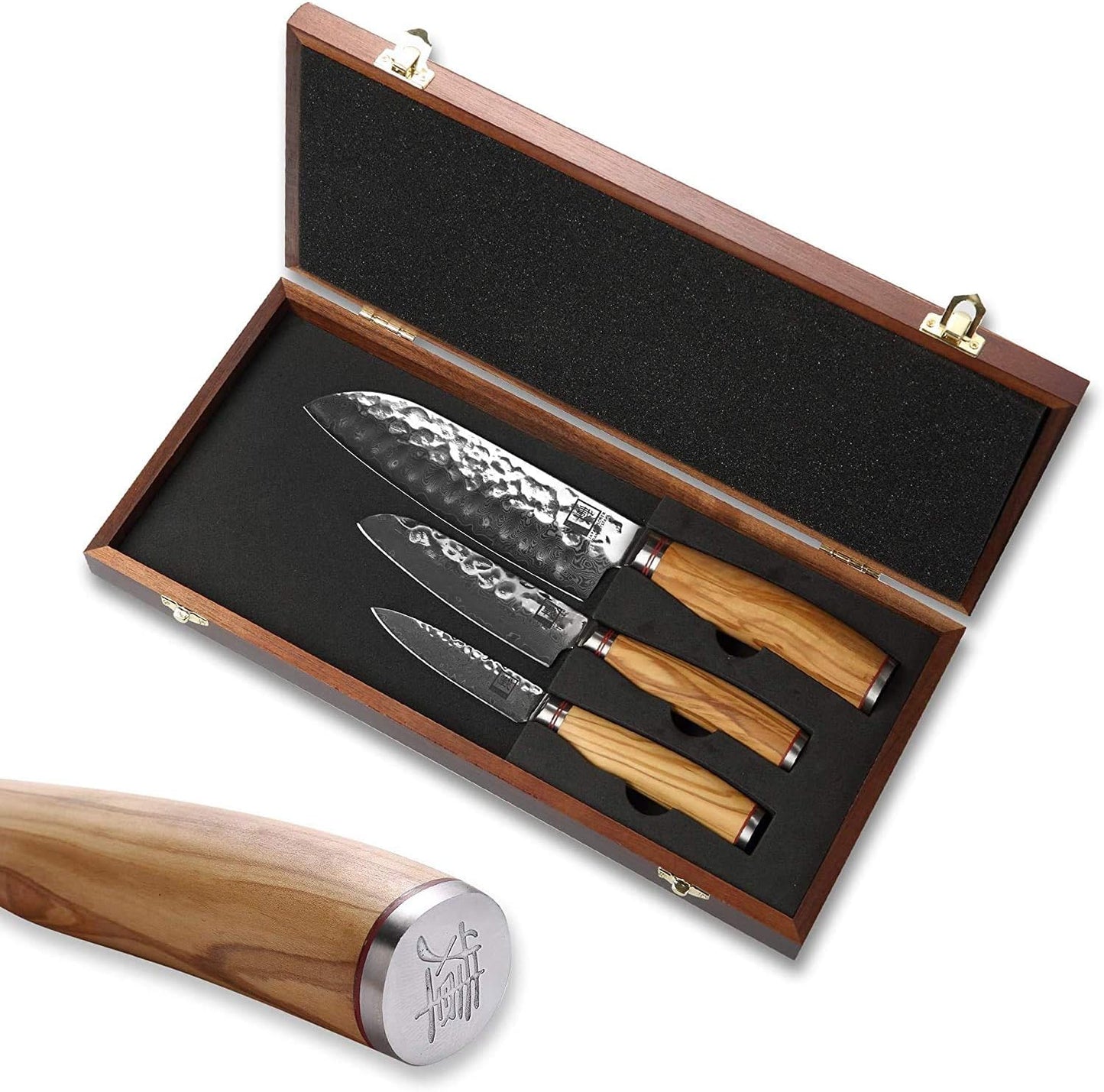 Minami Premium 3er-Damastmesser-Set, 3er Set