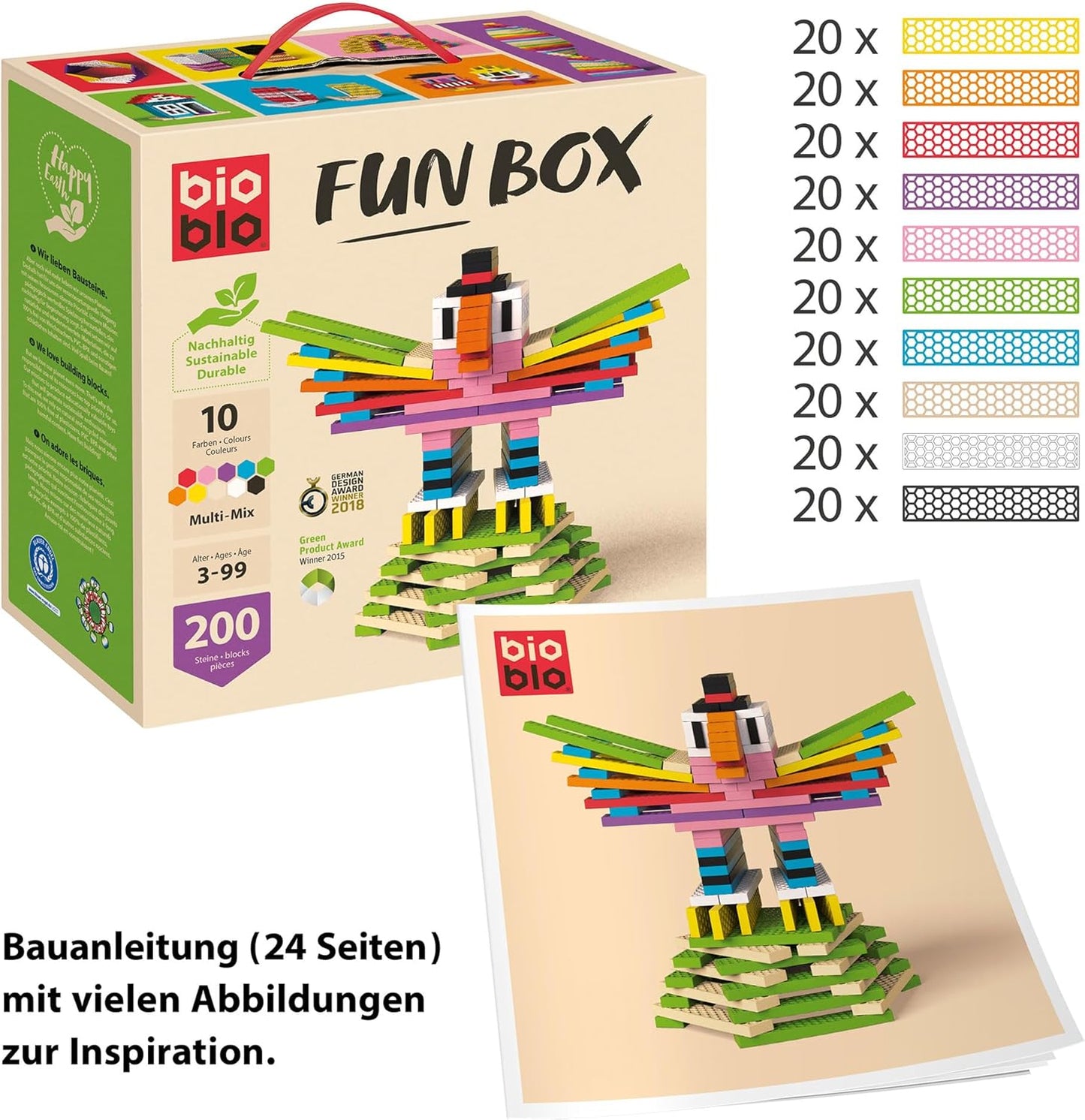 Fun Box, 200 Stück, Multi Mix
