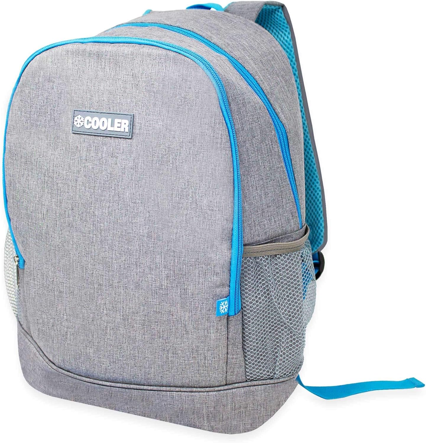 Kühlrucksack für Picknick & Camping, Hell-Grau