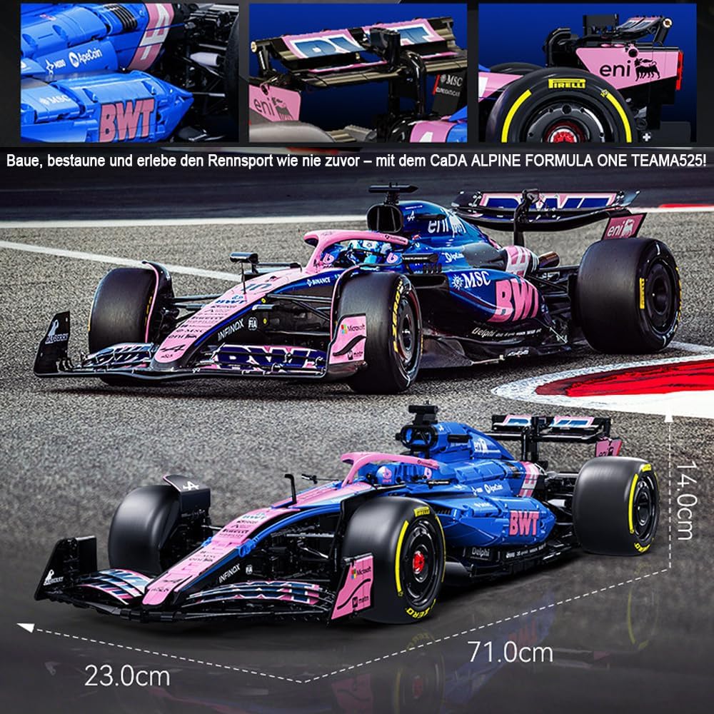 CaDA C64012W BWT Alpine F1 Team A525 1:8